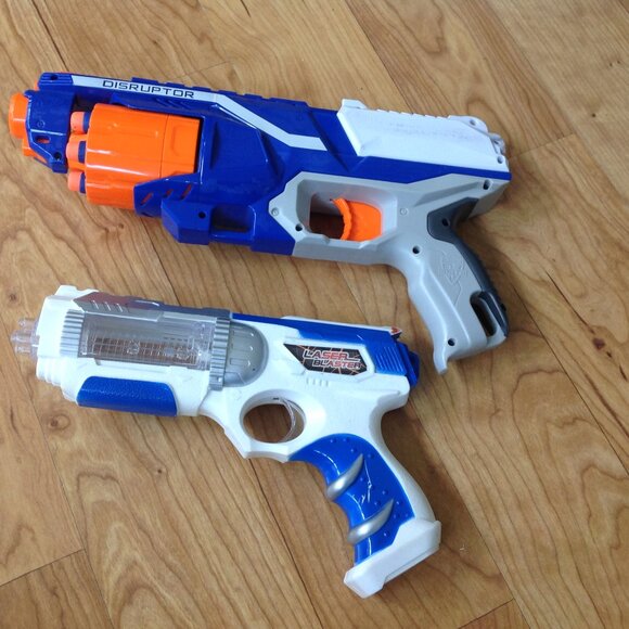 Nerf N-Strike Elite Disruptor 6 Dart Rapid Fire Gun Blaster & 'Laser Blaster' - Picture 4 of 4